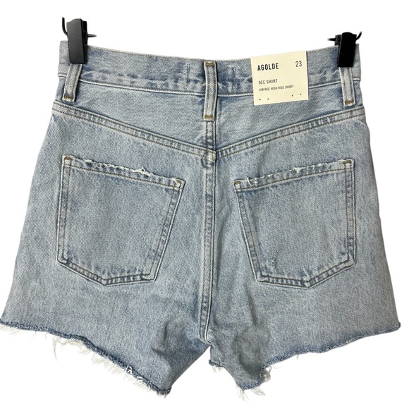 Agolde Dee Vintage High Rise Shorts Denim Size 23 Style 30630 - Picture 4 of 8